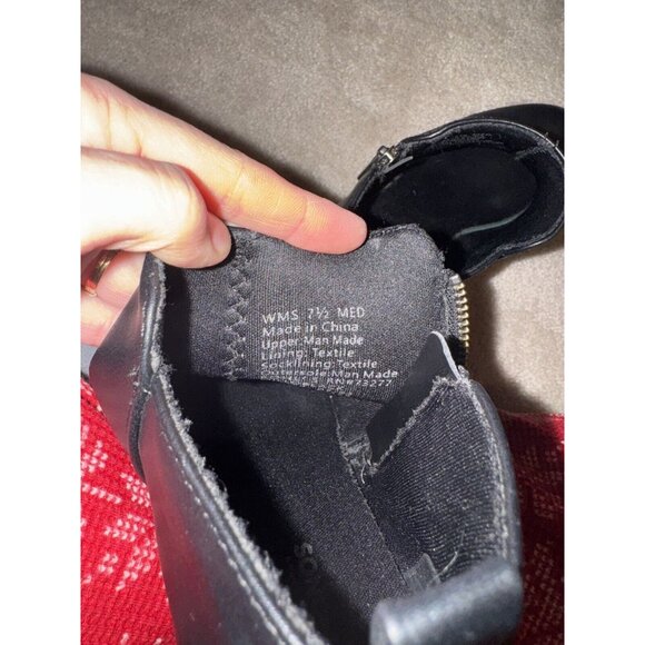 SONOMA Goods for Life® Women's Ankle Shoe Boots Zip Black size 7.5 MED - Picture 6 of 7